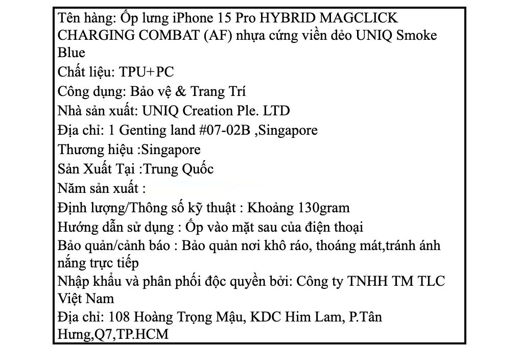 Ốp lưng MagSafe iPhone 15 Pro Nhựa cứng viền dẻo UNIQ HYBRID MAGCLICK CHARGING COMBAT (AF) - 8