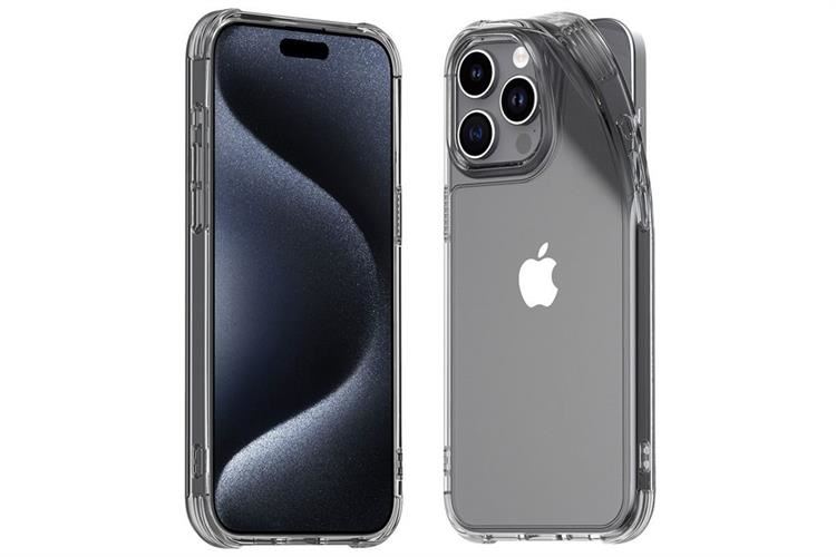 Ốp lưng iPhone 15 Pro Max Nhựa dẻo TPU Araree FLEXIELD Màu Đen