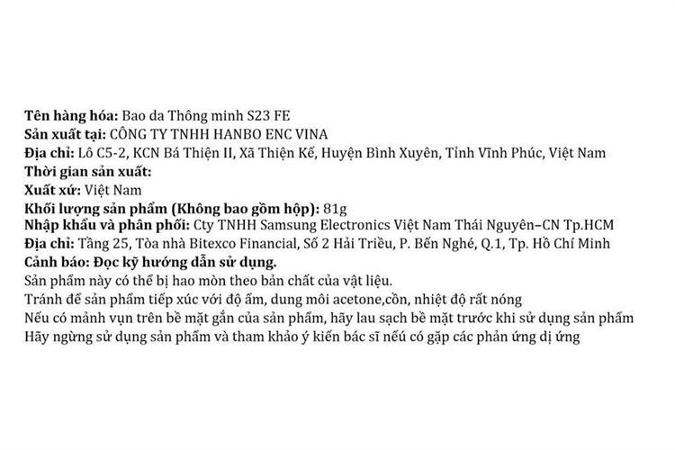 Bao da Galaxy S23 FE Samsung Thông minh Chính hãng Màu Trắng