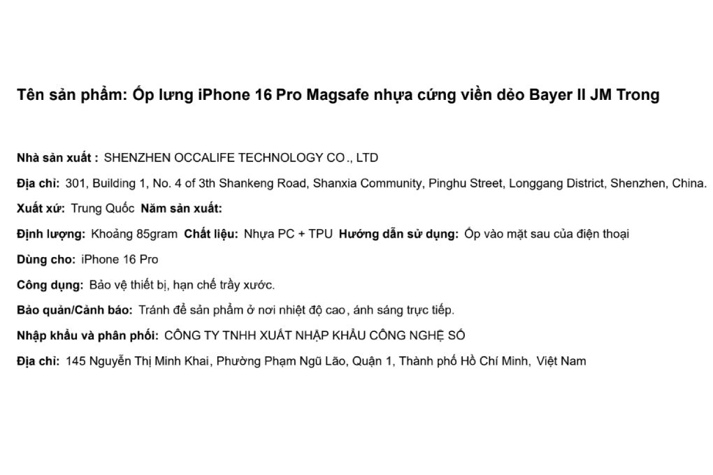 Ốp lưng iPhone 16 Pro nhựa cứng viền dẻo JM Bayer II - 4