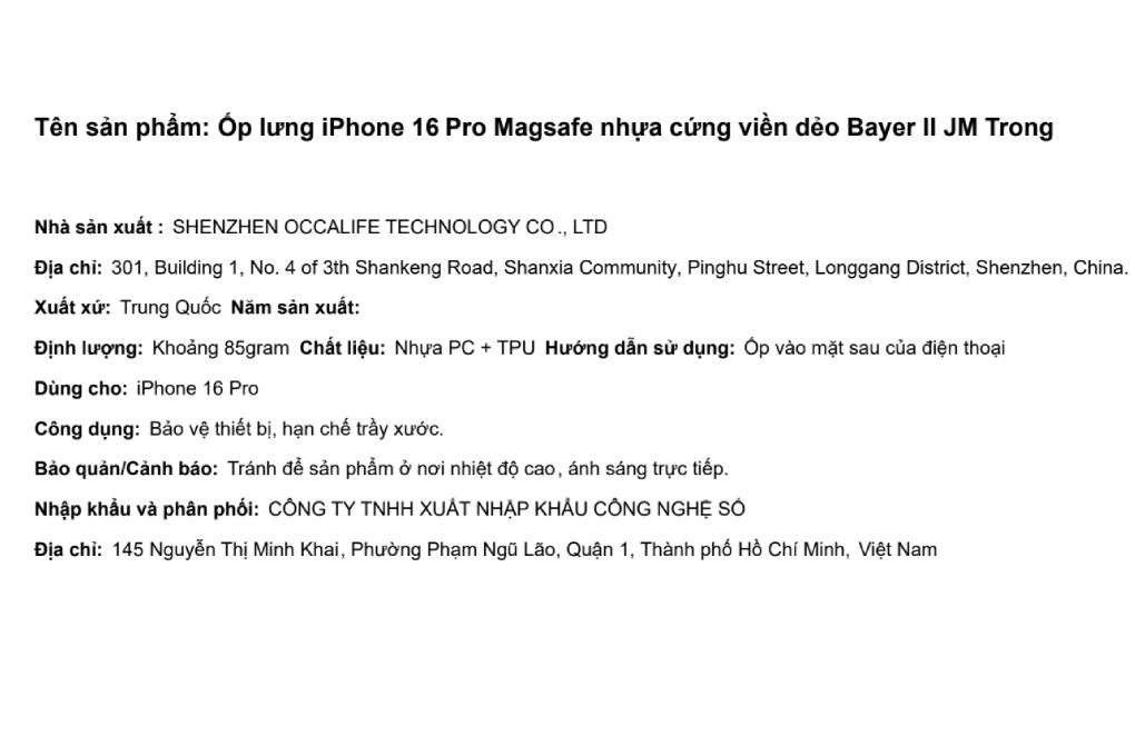 Ốp lưng MagSafe iPhone 16 Pro nhựa cứng viền dẻo JM Bayer II - 4