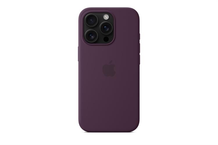 Ốp lưng MagSafe iPhone 16 Pro Sillicone Apple Màu Mận