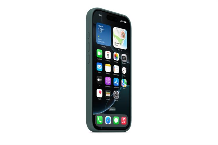 Ốp lưng MagSafe iPhone 16 Pro Sillicone Apple Màu Xanh lá