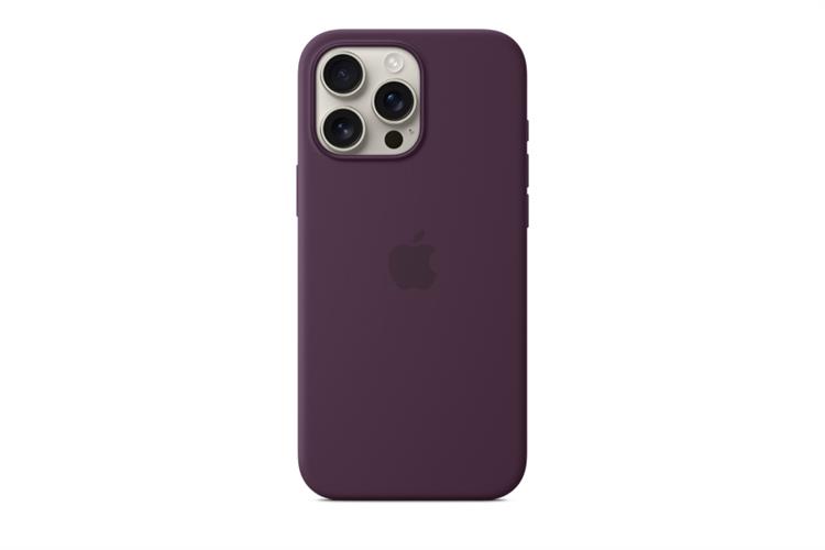 Ốp lưng MagSafe iPhone 16 Pro Max Silicone Apple Màu Mận