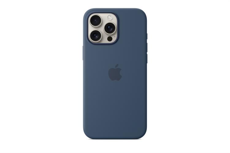 Ốp lưng MagSafe iPhone 16 Pro Max Silicone Apple Màu Xanh