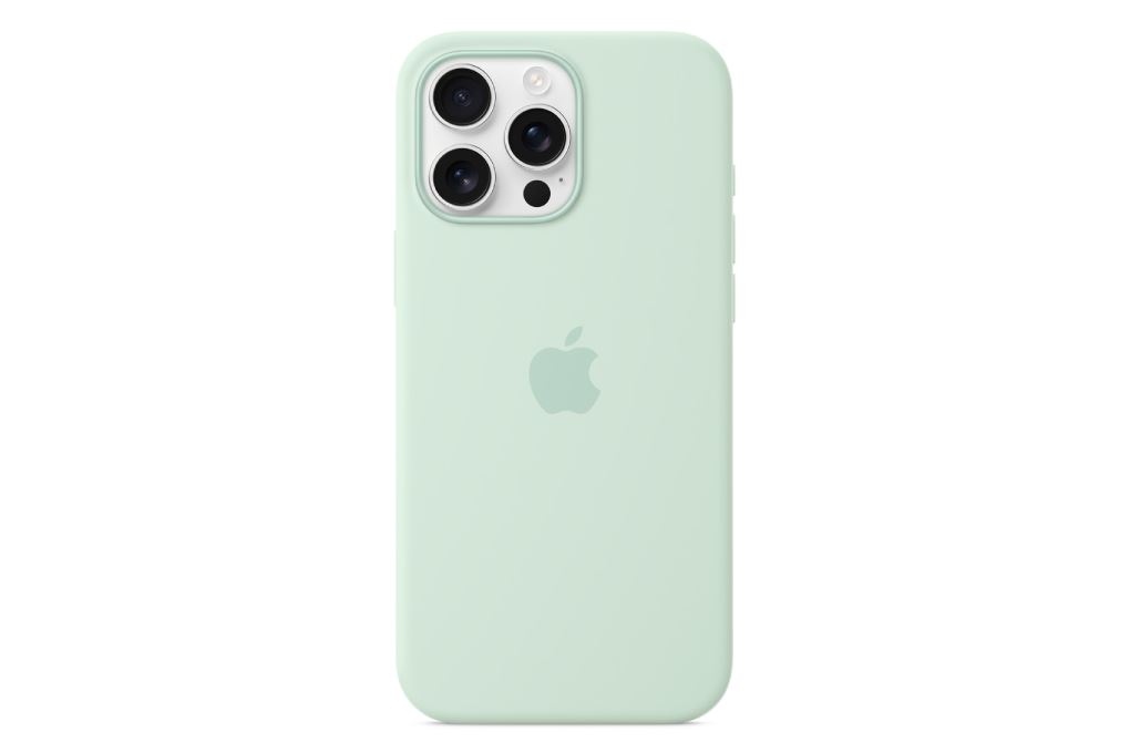 Ốp lưng MagSafe iPhone 16 Pro Max Silicone Apple Màu Xanh ngọc