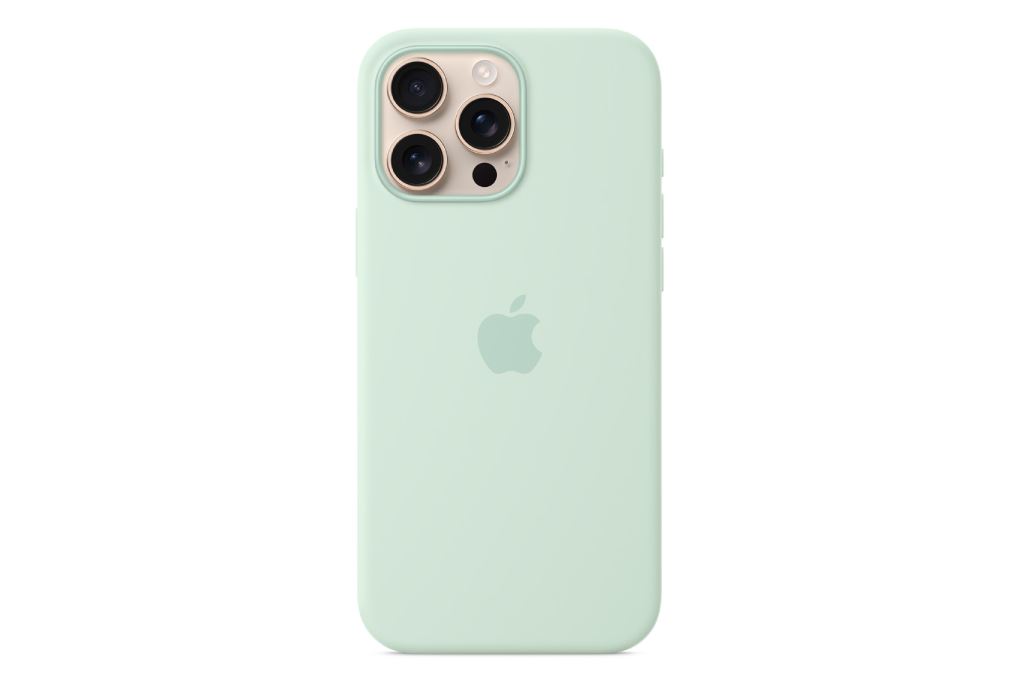 Ốp lưng MagSafe iPhone 16 Pro Max Silicone Apple Màu Xanh ngọc