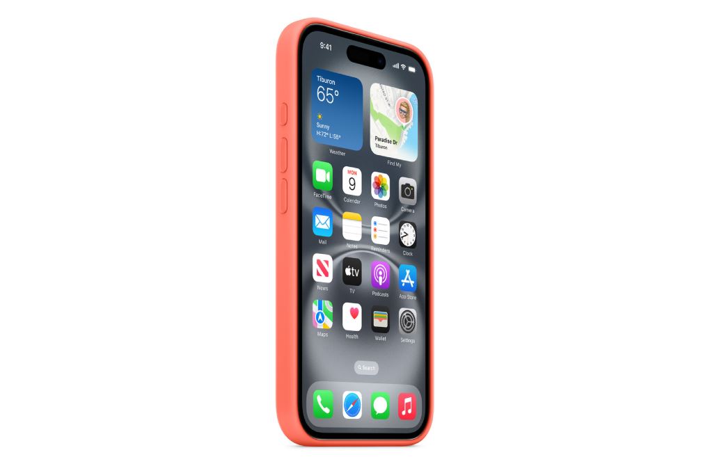 Ốp lưng MagSafe iPhone 16 Silicone Apple Màu Cam