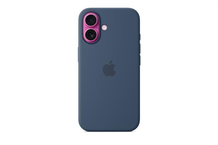 Ốp lưng MagSafe iPhone 16 Silicone Apple Màu Xanh