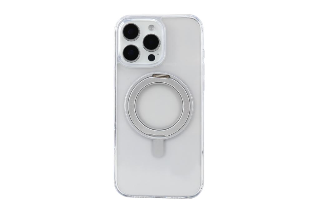 Ốp lưng MagSafe iPhone 16 Pro Max Nhựa cứng viền dẻo KL6501 Jincase 360 Rotating Màu Trắng