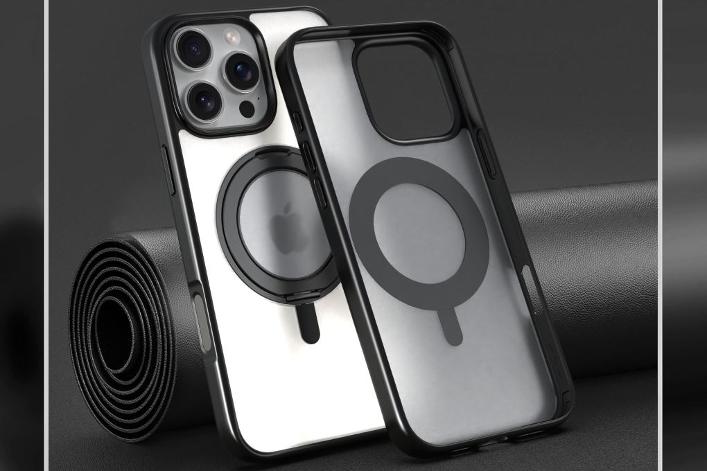 Ốp lưng MagSafe iPhone 16 Pro Max Nhựa cứng viền dẻo KL5320 Jincase 360 Rotating - 3