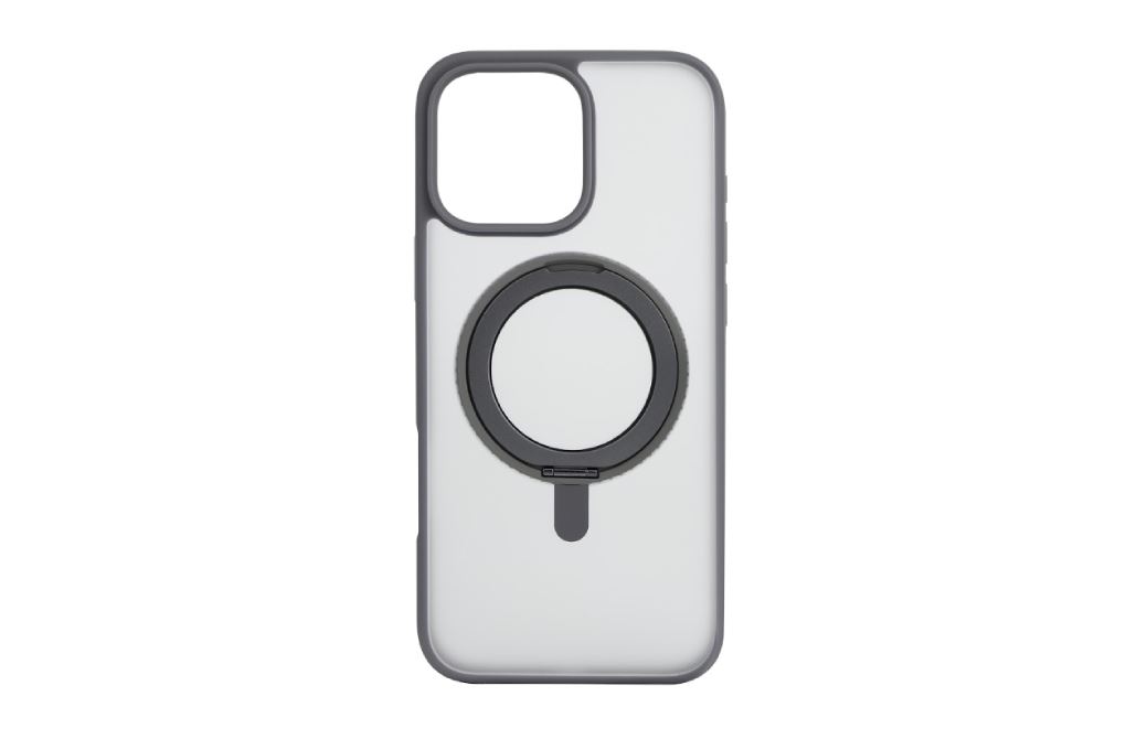 Ốp lưng MagSafe iPhone 16 Pro Max Nhựa cứng viền dẻo KL5320 Jincase 360 Rotating Màu Xám