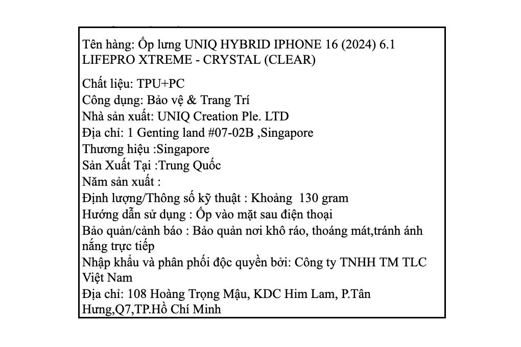 Ốp lưng iPhone 16 Nhựa cứng viền dẻo UNIQ LIFEPRO XTREME - 4