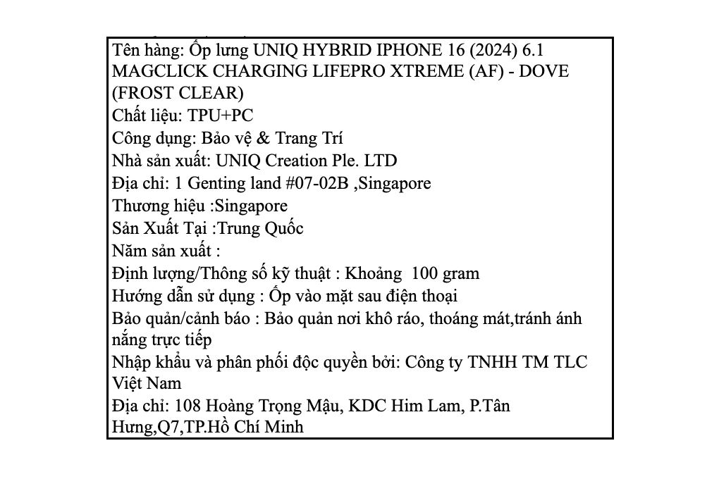 Ốp lưng MagSafe iPhone 16 Nhựa cứng viền dẻo UNIQ MAGCLICK CHARGING LIFEPRO XTREME (AF) - 4