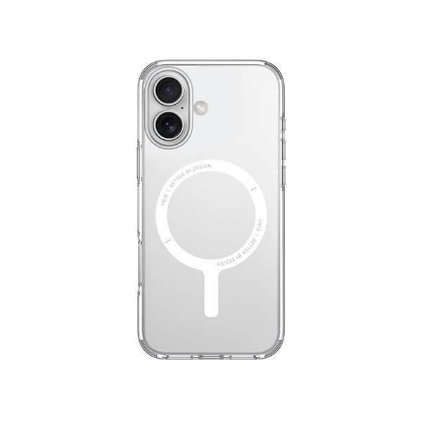 Ốp lưng MagSafe iPhone 16 Nhựa cứng viền dẻo UNIQ MAGCLICK CHARGING CLARIO (ECO)