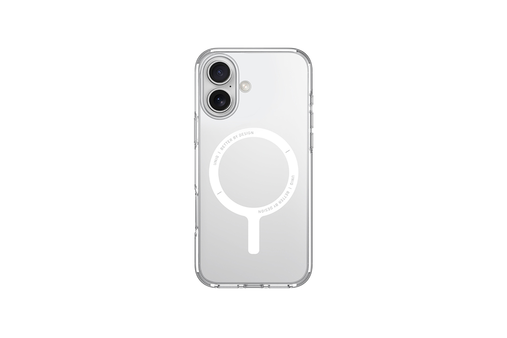 Ốp lưng MagSafe iPhone 16 Plus Nhựa cứng viền dẻo UNIQ MAGCLICK CHARGING CLARIO (ECO)