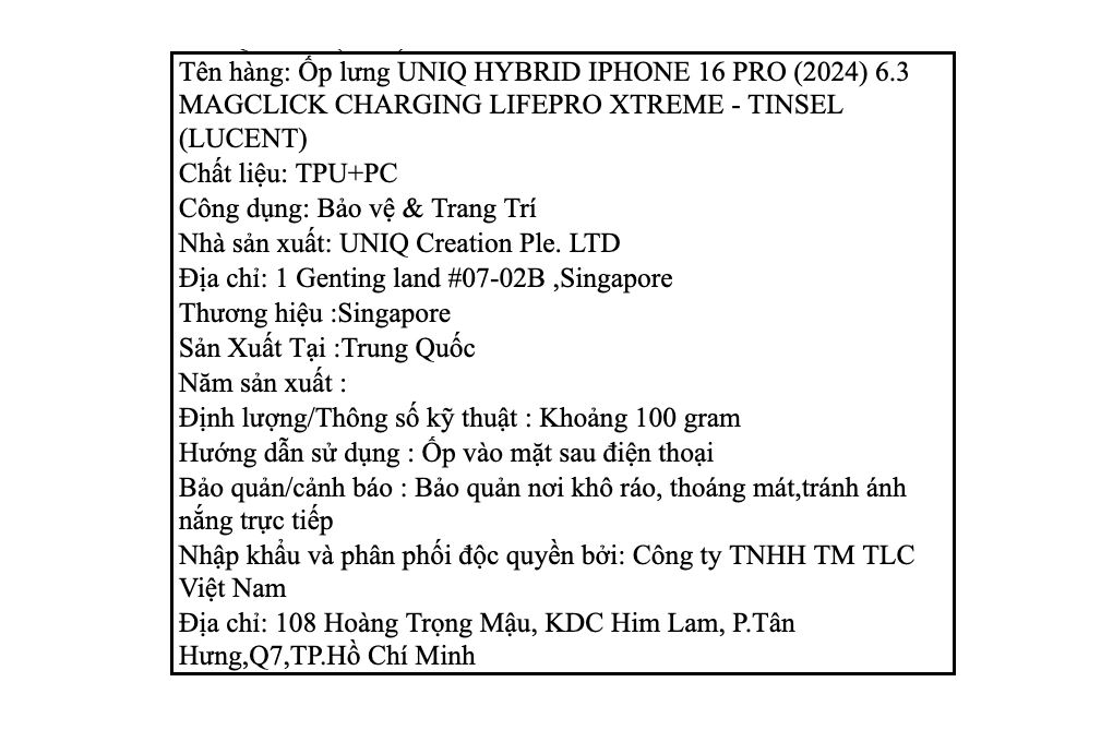 Ốp lưng MagSafe iPhone 16 Pro Nhựa cứng viền dẻo UNIQ MAGCLICK CHARGING LIFEPRO XTREME - 4