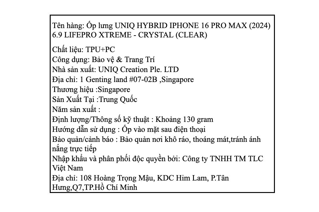 Ốp lưng iPhone 16 Pro Max Nhựa cứng viền dẻo UNIQ LIFEPRO XTREME - 4