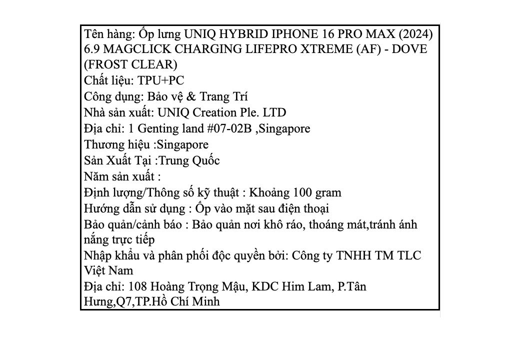 Ốp lưng MagSafe iPhone 16 Pro Max Nhựa cứng viền dẻo UNIQ MAGCLICK CHARGING LIFEPRO XTREME (AF) - 4