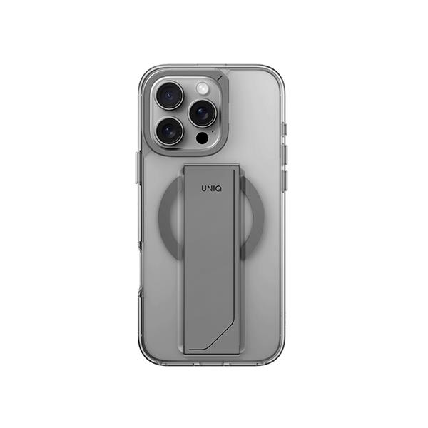 Ốp lưng MagSafe iPhone 16 Pro Max Nhựa TPU PC ALU UNIQ HELDRO MAX MAGCLICK WITH CAMERA STAND Chính hãng