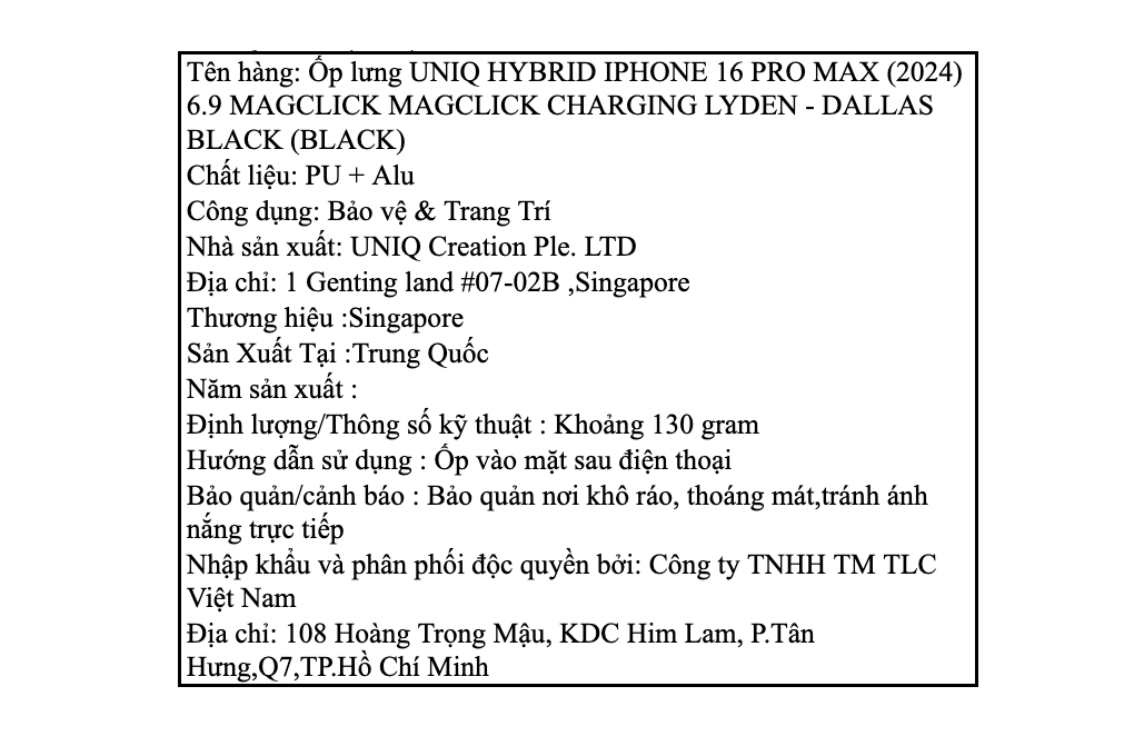 Ốp lưng MagSafe iPhone 16 Pro Max Da PU Alu UNIQ MAGCLICK MAGCLICK CHARGING LYDEN - 4
