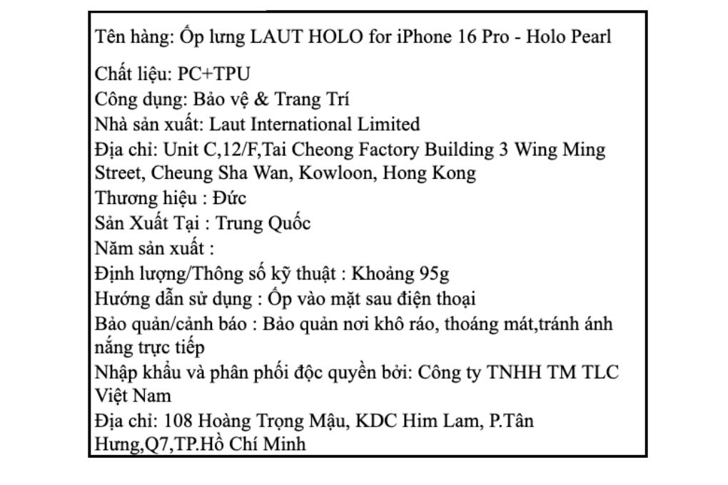 Ốp lưng MagSafe iPhone 16 Pro Nhựa cứng viền dẻo LAUT HOLO - 4