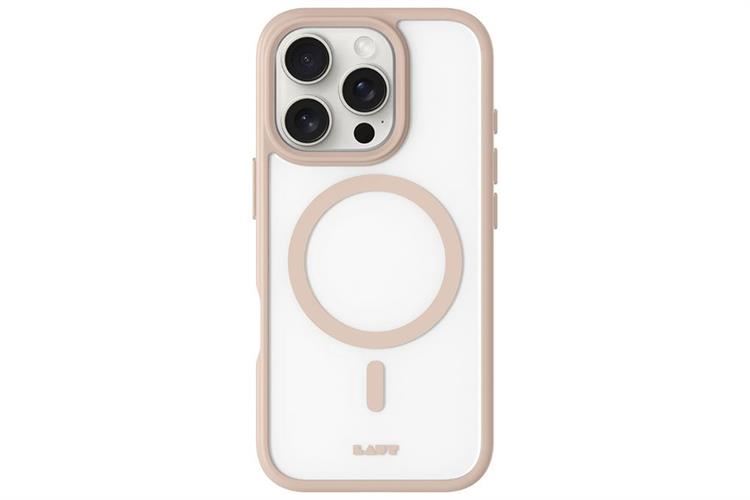 Ốp lưng MagSafe iPhone 16 Pro Nhựa cứng viền dẻo LAUT PROTECT Màu Vàng