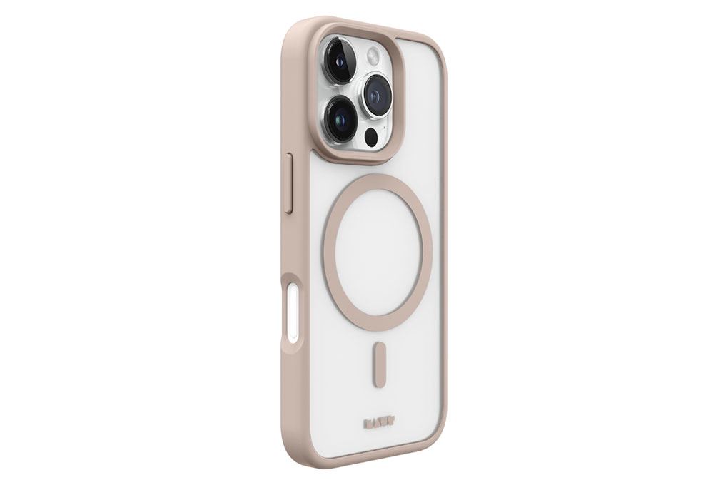 Ốp lưng MagSafe iPhone 16 Pro Nhựa cứng viền dẻo LAUT PROTECT Màu Vàng