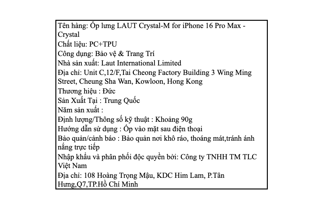 Ốp lưng MagSafe iPhone 16 Pro Max Nhựa cứng viền dẻo LAUT Crystal-M - 4