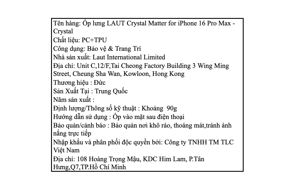 Ốp lưng MagSafe iPhone 16 Pro Max Nhựa cứng viền dẻo LAUT Crystal Matter - 4