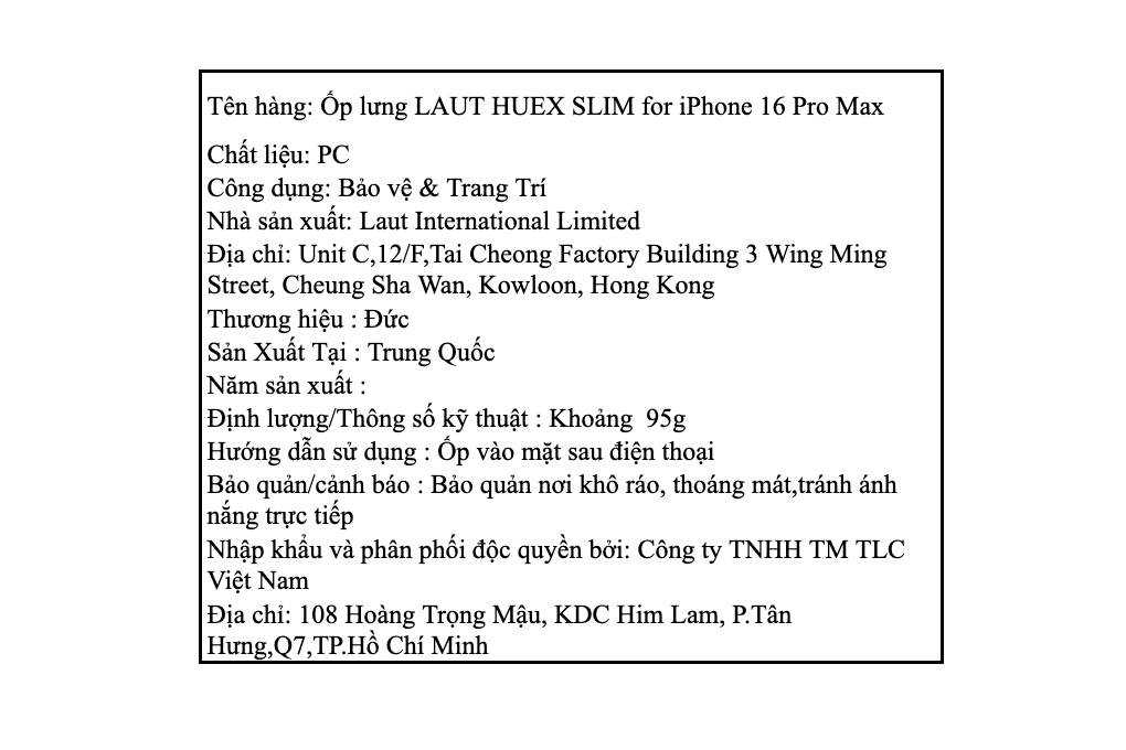 Ốp lưng MagSafe iPhone 16 Pro Max Nhựa cứng PC LAUT HUEX SLIM - 4