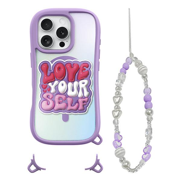 Ốp lưng MagSafe iPhone 16 Pro Max Nhựa cứng viền dẻo LAUT POP LOVIE