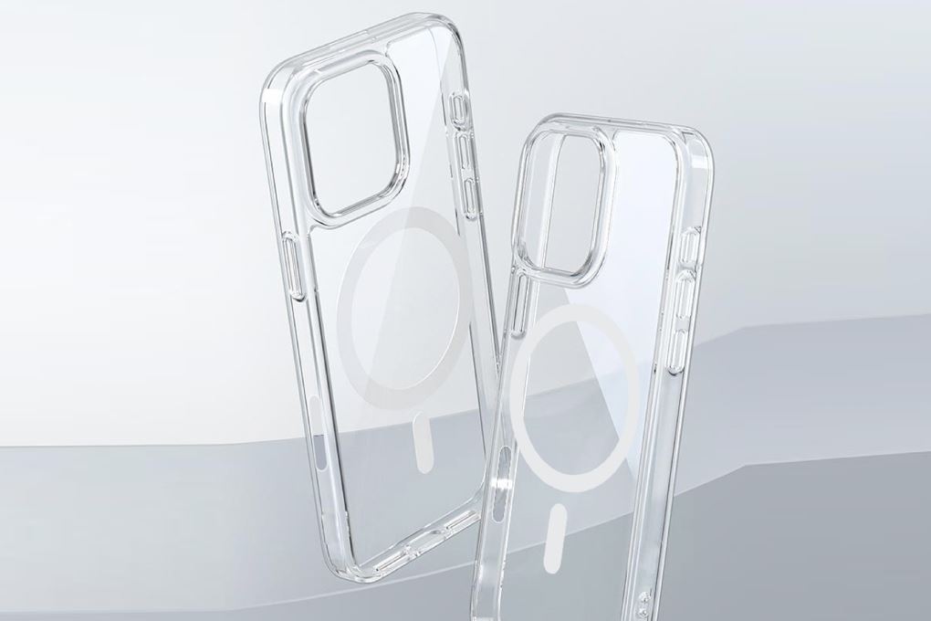 Ốp lưng MagSafe iPhone 16 Pro Magsafe nhựa cứng viền dẻo Mipow Tempered Glass MGC16B-CR Màu Trắng