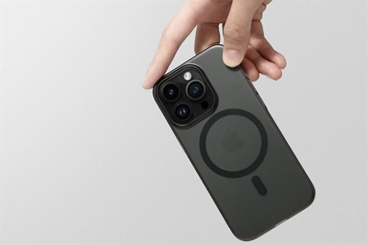 Ốp lưng MagSafe iPhone 16 Pro Max nhựa cứng Mipow Slim SM16D Màu Đen