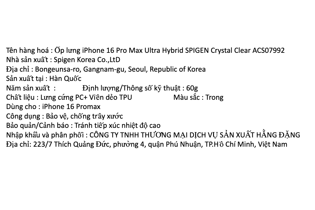 Ốp lưng iPhone 16 Pro Max nhựa cứng viền dẻo SPIGEN Ultra Hybrid - 4