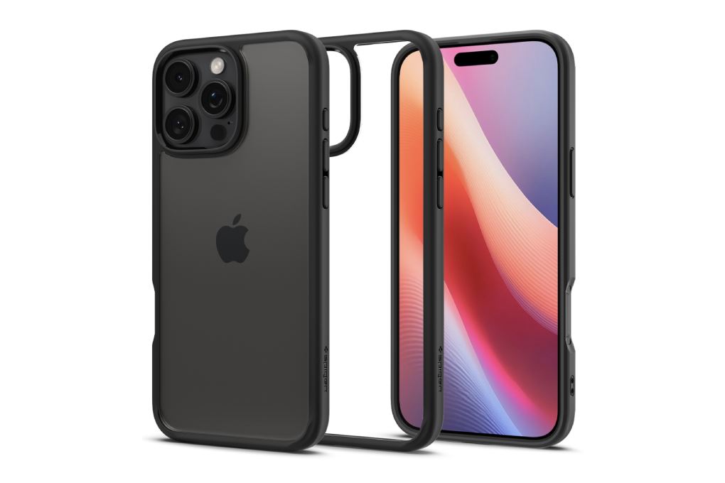 Ốp lưng iPhone 16 Pro Max nhựa cứng viền dẻo SPIGEN Ultra Hybrid Màu Đen