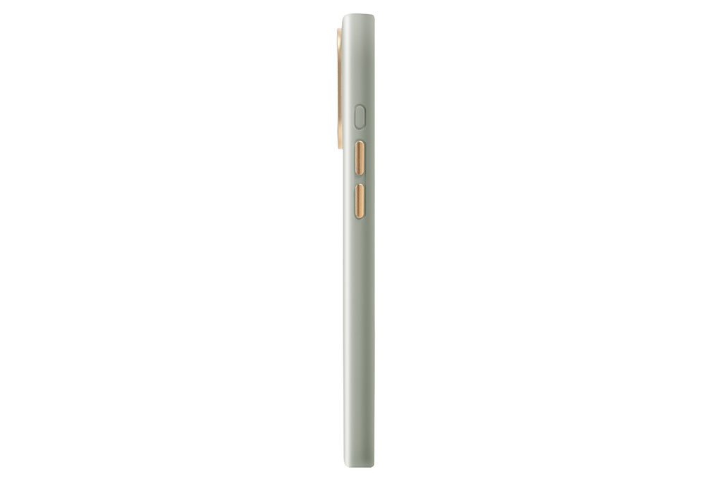 Ốp lưng MagSafe iPhone 15 Pro Max Liquid Silicone Alu UNIQ COEHL MAGNETIC CHARGING CREME - 3