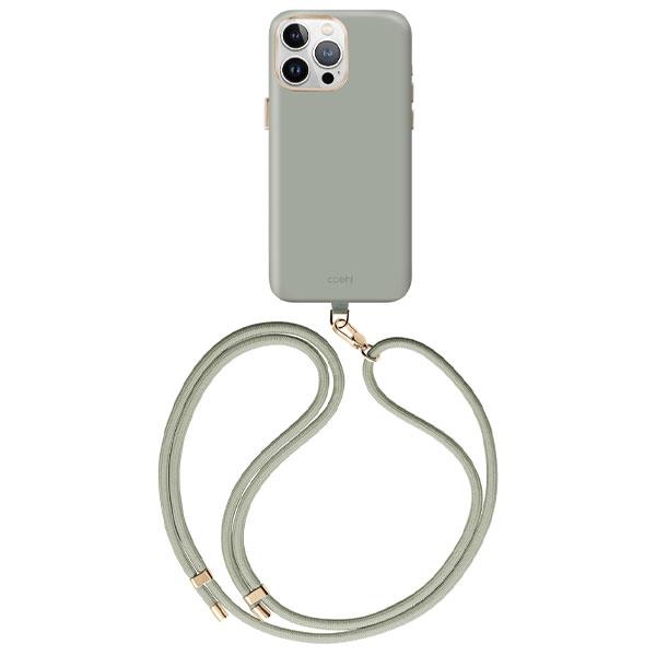 Ốp lưng MagSafe iPhone 15 Pro Max Liquid Silicone Alu UNIQ COEHL MAGNETIC CHARGING CREME