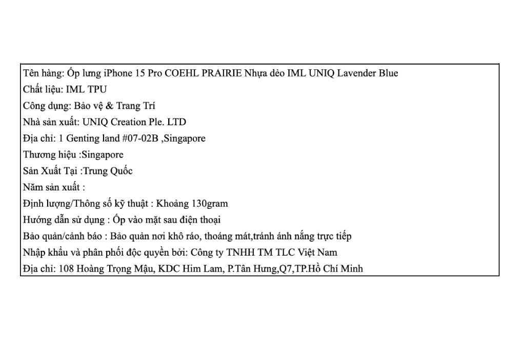 Ốp lưng iPhone 15 Pro Nhựa dẻo IML UNIQ COEHL PRAIRIE - 5
