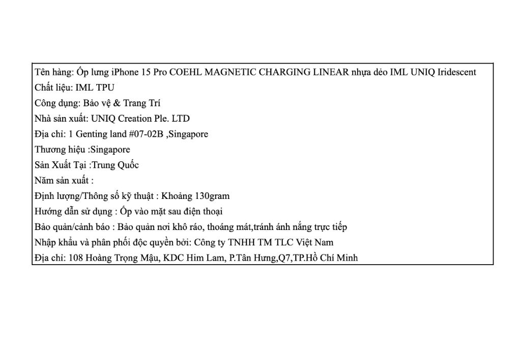 Ốp lưng MagSafe iPhone 15 Pro COEHL nhựa dẻo IML UNIQ MAGNETIC CHARGING LINEAR - 4