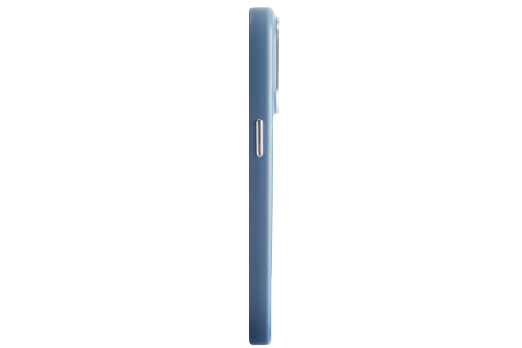 Ốp lưng MagSafe iPhone 15 Pro Da PU Alu UNIQ COEHL MAGNETIC CHARGING MUSE Màu Xanh Dương