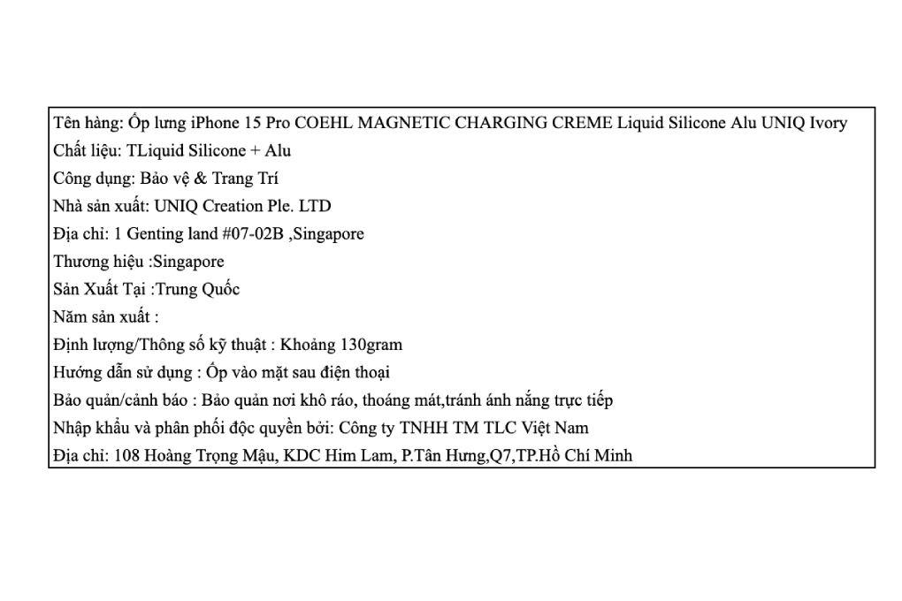 Ốp lưng MagSafe iPhone 15 Pro Liquid Silicone Alu UNIQ COEHL MAGNETIC CHARGING CREME - 4