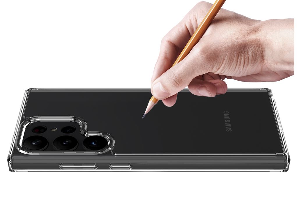 Ốp lưng Galaxy S23 Ultra Nhựa cứng viền dẻo JCS1601 Jincase Màu Trắng
