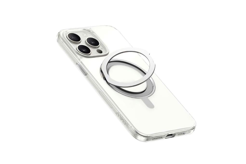 Ốp lưng iPhone 16 Pro Max MagGo Magnetic 360° Nhựa cứng viền dẻo Anker Ring Stand B2B_A90H1 Màu Trắng