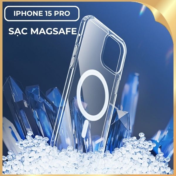 Ốp lưng MagSafe iPhone 15 Pro nhựa cứng MG-002