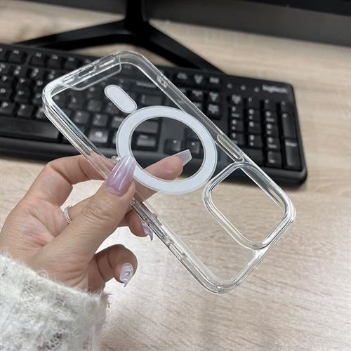 Ốp lưng MagSafe iPhone 16 Pro Max nhựa cứng MG-002 Màu Trắng