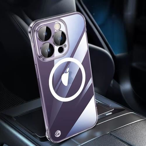 Ốp lưng MagSafe iPhone 14 Pro nhựa cứng MG-001 Màu Trắng