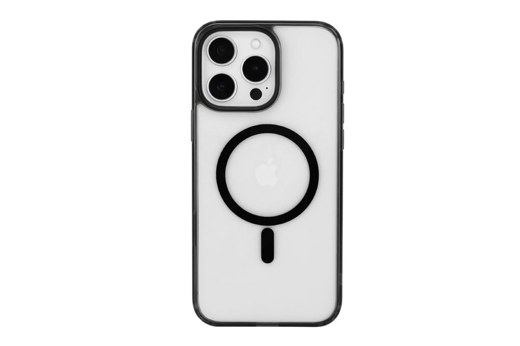 Ốp lưng MagSafe iPhone 16 Pro Max Nhựa cứng viền dẻo Jincase JK5318x Màu Đen