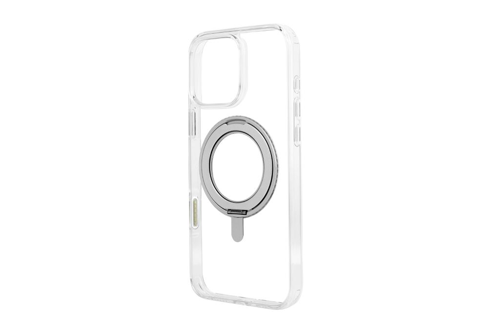 Ốp lưng MagSafe iPhone 16 Pro Max Nhựa cứng viền dẻo 360 Rotating Jincase KL6501x Màu Trắng