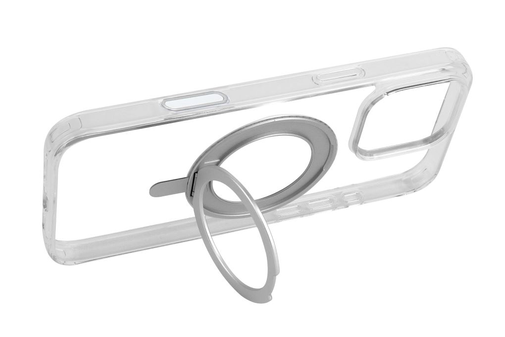 Ốp lưng MagSafe iPhone 16 Pro Max Nhựa cứng viền dẻo 360 Rotating Jincase KL6501x Màu Trắng